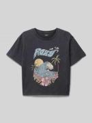 T-shirt met ronde hals, model 'GONE TO CALIFORNIA'
