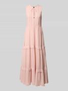 Maxi-jurk met volantzoom, model 'Denon'
