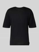 T-shirt met labeldetail en ronde hals