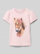 T-shirt met ronde hals, model 'HANI'