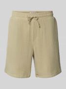 Regular fit korte broek met elastische band