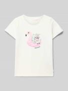 Regular fit T-shirt van puur katoen