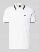 Regular fit poloshirt met labelprint, model 'Paddy'