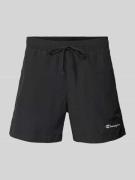 Regular fit zwembroek met labelstitching