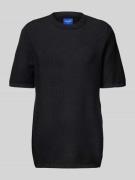Gebreid shirt met ronde hals, model 'ALMERIA'
