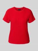 T-shirt met structuurmotief