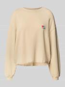 Oversized sweatshirt met labelprint, model 'ATUBAY'