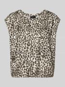 T-shirt met kapmouwen