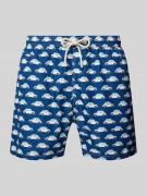 Relaxed fit zwembroek met paspelzak