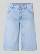 Wide leg korte jeans in 5-pocketmodel, model 'Italy'