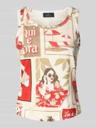 Top met motiefprints