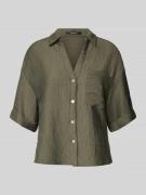 Regular fit blouse met structuurmotief, model 'Fiora'