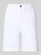 Korte regular fit jeans met steekzakken