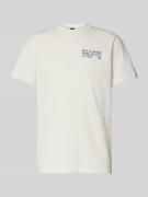 T-shirt met labelprint