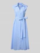 Midi-jurk met tailleriem