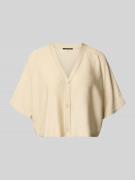 Kort gebreid jack met knoopsluiting