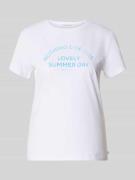 Regular fit T-shirt van puur katoen