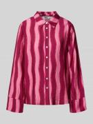 Regular fit overhemdblouse met kimonomouwen, model 'Tia'