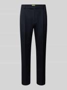 Stoffen broek met bandplooien, model 'Slato'