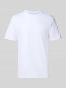 T-shirt met logostitching