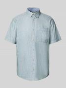Regular fit vrijetijdsoverhemd van puur katoen