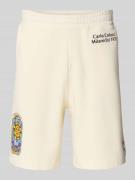 Sweatshorts met labelprint