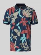 Regular fit poloshirt met geribde mouwboordjes