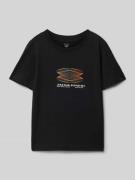 T-shirt met labelprint, model 'CALMA'