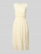 Midi-jurk met structuurmotief, model 'Falisha'