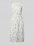 Midi-jurk met structuurmotief, model 'Falisha'