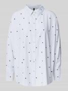 Comfort fit overhemdblouse met lange mouwen, model 'NORA'