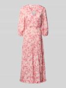 Midi-jurk met V-hals, model 'Shanaya'