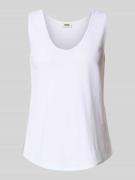 Top met bandjes en ronde hals, model 'SAIMI'