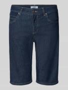 Regular fit bermuda's van denim met omslag