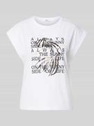 Regular fit T-shirt van puur katoen