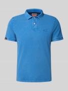 Regular fit poloshirt met labelstitching