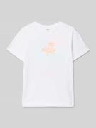 Regular fit T-shirt van puur katoen