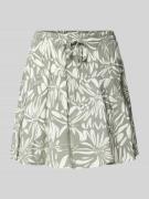 Uitlopende midirok met all-over motief, model 'NALA'