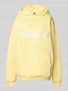 Oversized hoodie met labelstitching