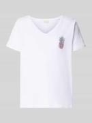 Regular fit T-shirt van puur katoen