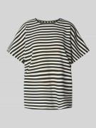 Sweatshirt met geribde ronde hals, model 'BARNI'