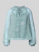 Loose fit chiffon blouse met all-over motief, model 'ELIZA LIFE'