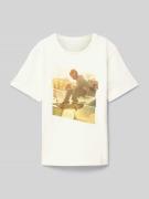 Regular fit T-shirt met motiefprint