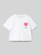 T-shirt met labeldetails