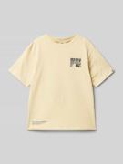 T-shirt met labelprint