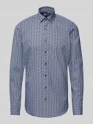 Slim fit zakelijk overhemd met extra lange mouwen