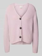 Relaxed fit gebreid jack van puur katoen