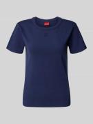 T-shirt met ronde hals en labelstitching