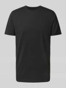 T-shirt met geribde ronde hals in een set van 2 stuks