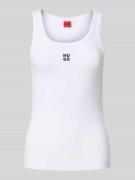 Tanktop met labelstitching, model 'Datamia'